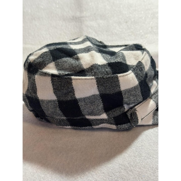 Womans Flannel Disney Parks Cadet Style Hat One Size Fits Most With Mickey - Picture 2 of 8